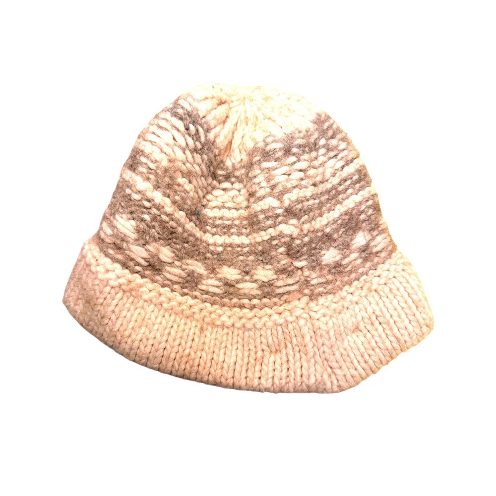 Raffaello Bettini Knit Beanie‎ Hat Alpaca Wool Blend cream tan Made in Italy
